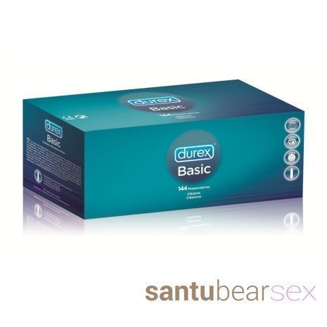 preservativo basic durex caja 144 unidades a un precio muy económico. condones online en el sexshop de santu.