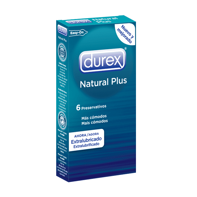 preservativos natural plus durex caja 6 unidades de venta en sex shop online santubearsex