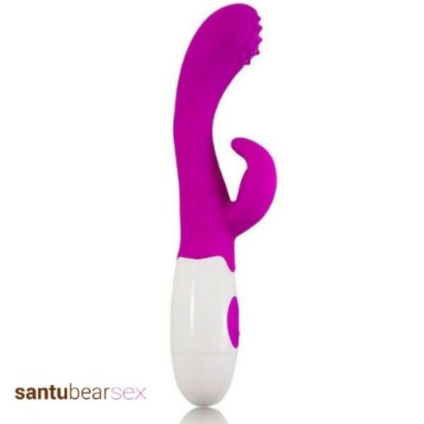 vibrador conejito rampante arthur en color lila barato vista lateral de venta en el sex shop online de santu