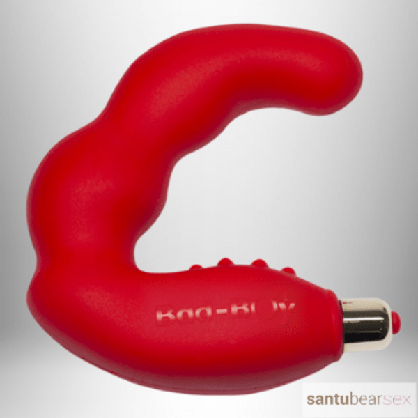 estimulador prostático bad boy en color rojo, de venta en sexshop de santu