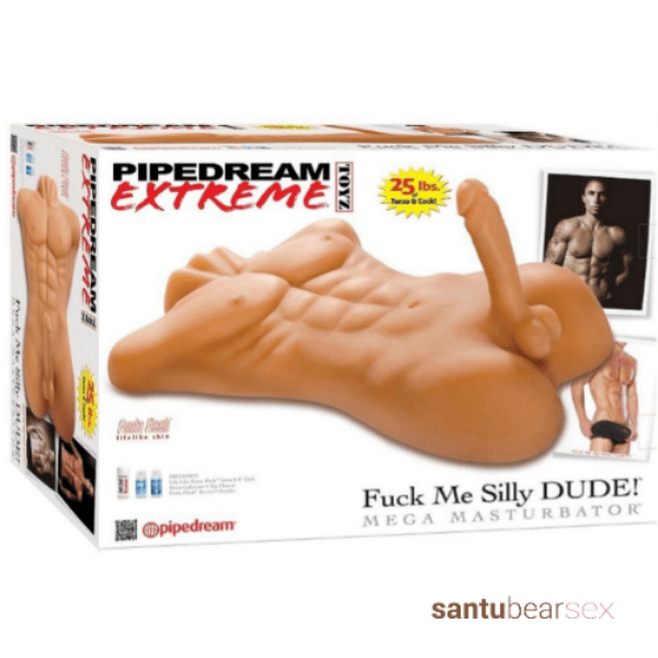 masturbador torso masculino foto de la caja que lo contiene, de venta en el sex shop online de santu